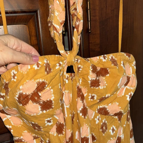 NWT Aerie Braided Halter Tiered Maxi Dress - Picture 6 of 13